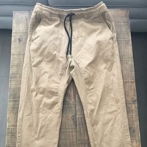 Khaki Harem Pants.